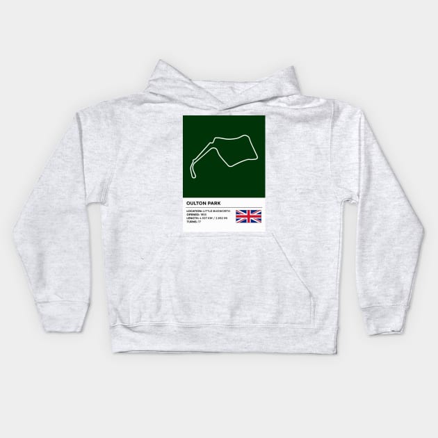 Oulton Park [info] Kids Hoodie by sednoid